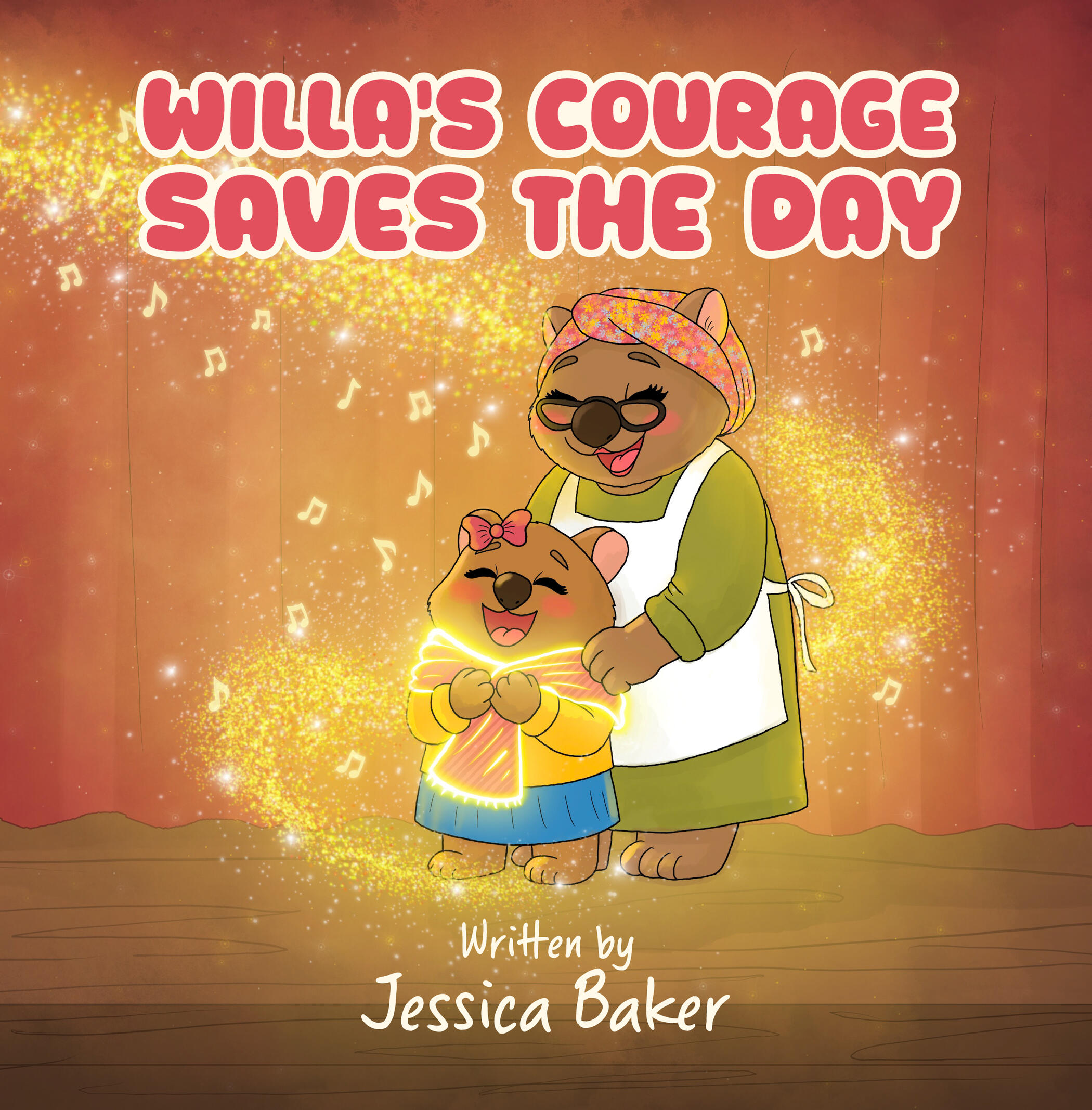 Illustration from Willa's Courage Saves The Day teaching courage and confidence